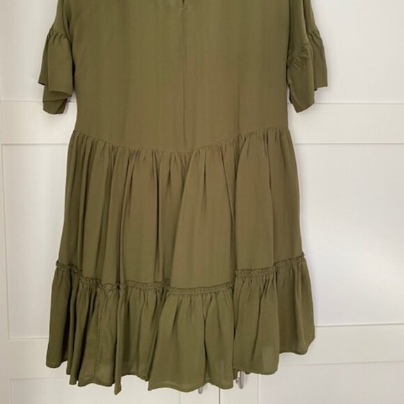 Scotch & Soda Green Ruffle Tiered Dress - Picture 4 of 11